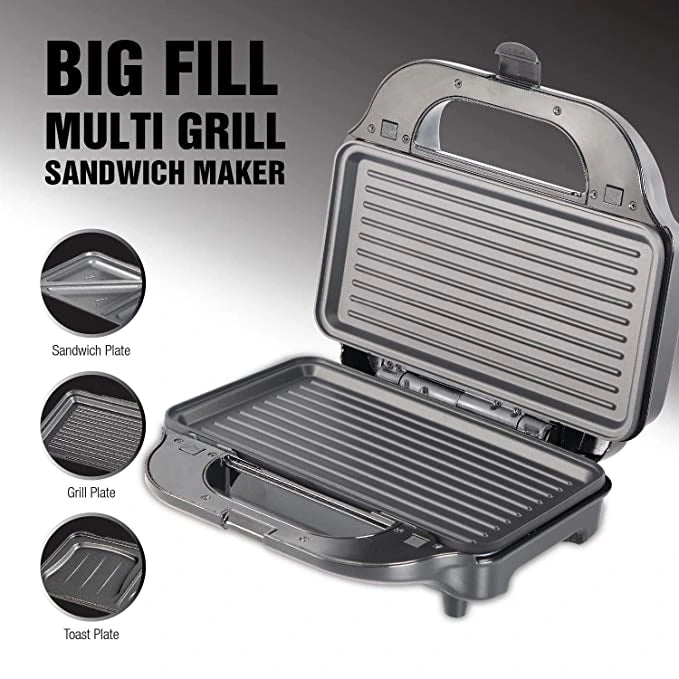 Havells Big Fill 900-Watt 2 Slice Sandwich Maker (Black)