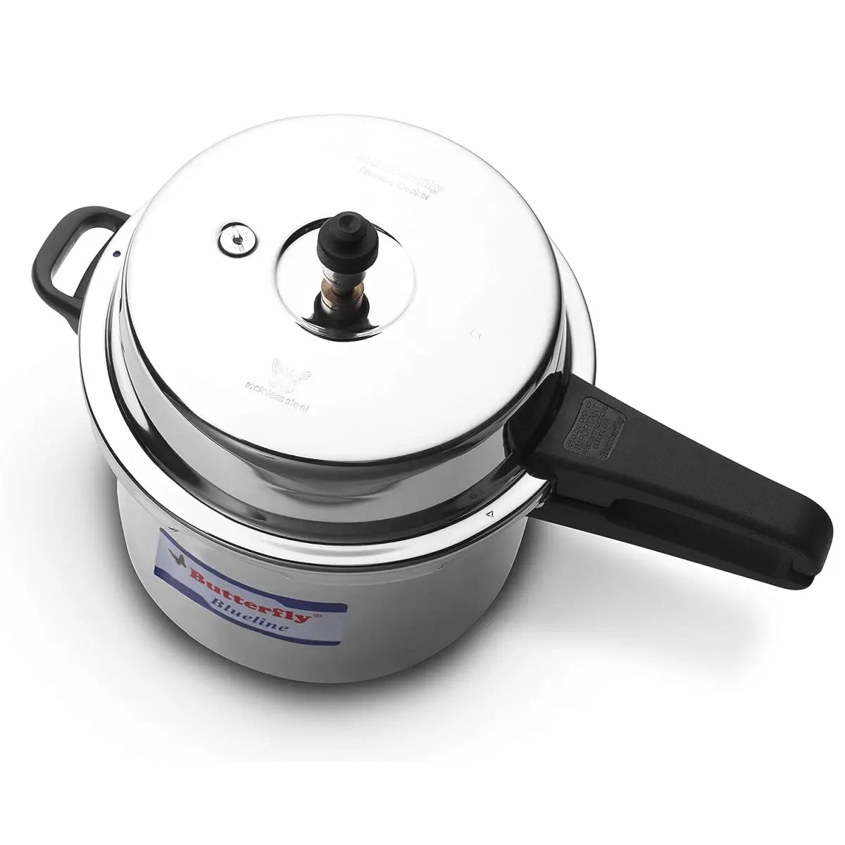 Butterfly Blue Line Stainless Steel Outer Lid Pressure Cooker, 10 Litre