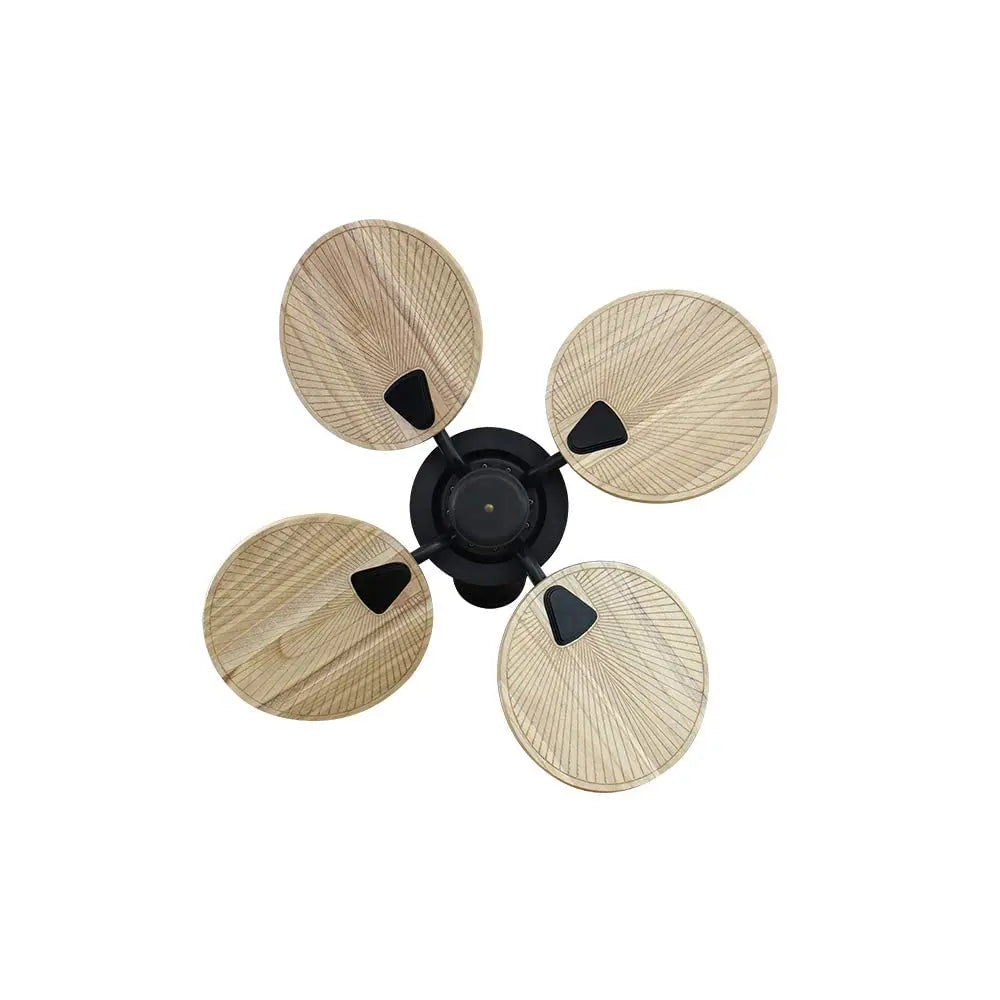 oltao Finn 32" Wall Fan With BLDC Motor, Reverse Air Flow  Wooden Blades, Remote