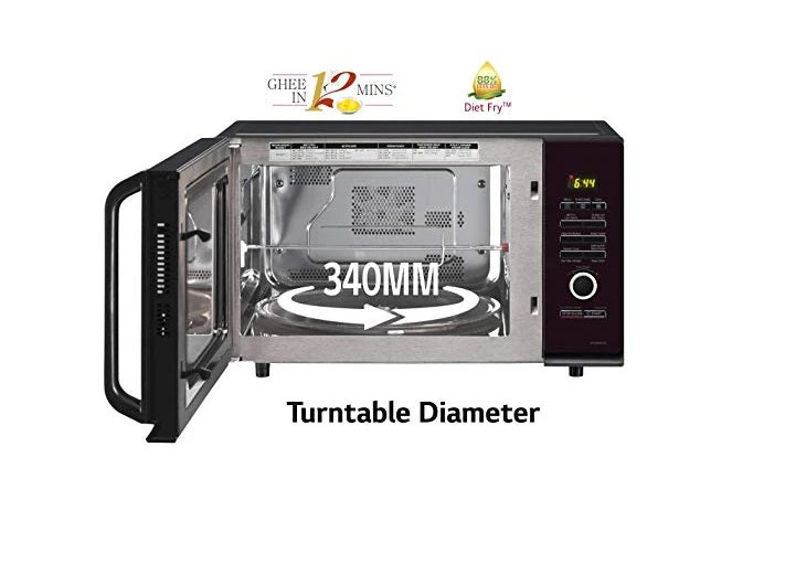 LG 32 L கன்வெக்ஷன் மைக்ரோவேவ் ஓவன் (MC3286BRUM, கருப்பு, ஸ்டார்டர் கிட் உடன்)
