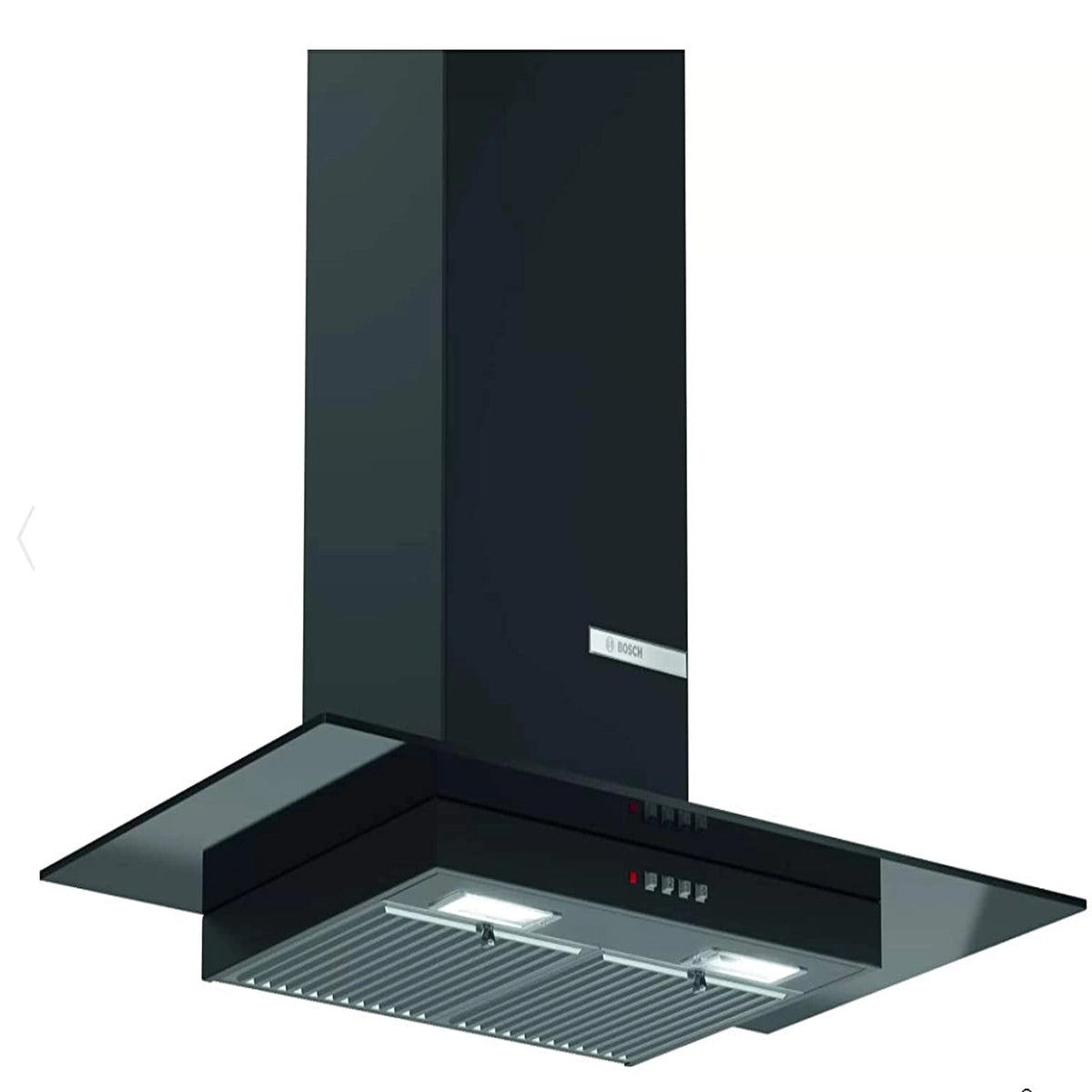 Bosch 90 cm black glass hood with push button control DWG098D60I