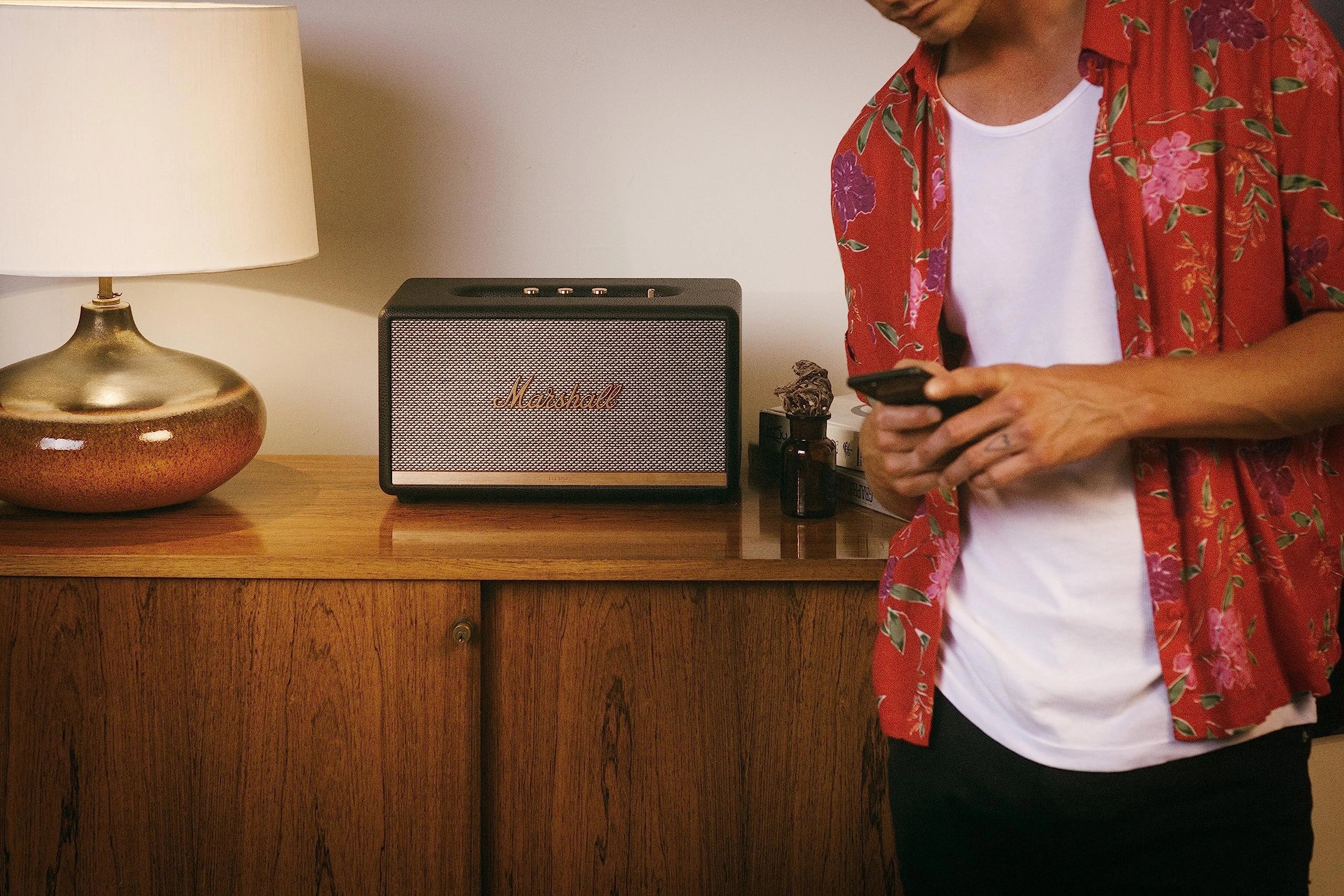 Marshall Woburn II 130 Watt Wireless Bluetooth Powered Speaker (Black)