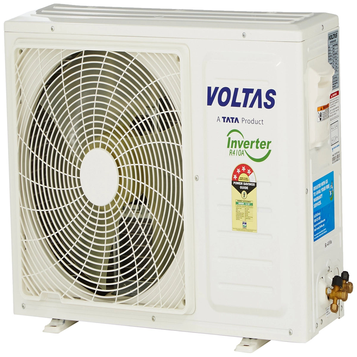 Voltas 1.5 Ton 4 Star Inverter Split AC (Copper, 184V SZS, White)