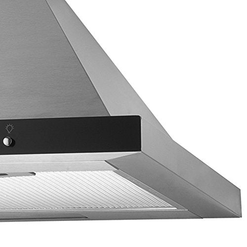 KAFF 60 cm 1180 m3/hr Chimney (RAY PD DX 60 PDCA CONVEYOR, 2 Cassette Filters, Steel & Black)