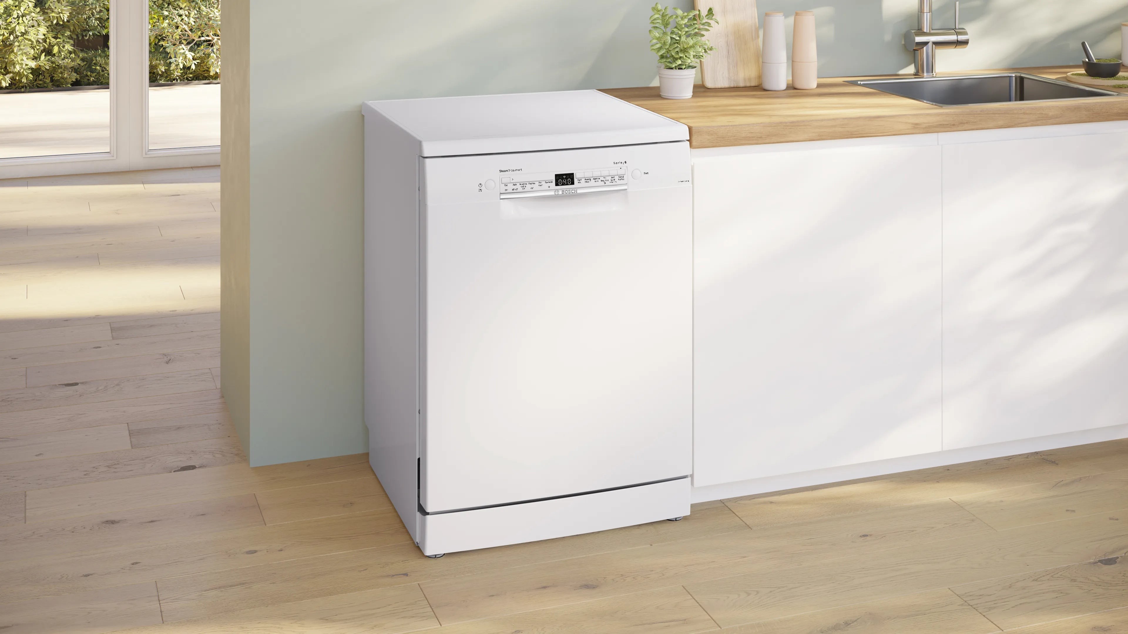 Bosch SMS6IKW01I Series 6 Bosch free-standing dishwasher 60 cm White