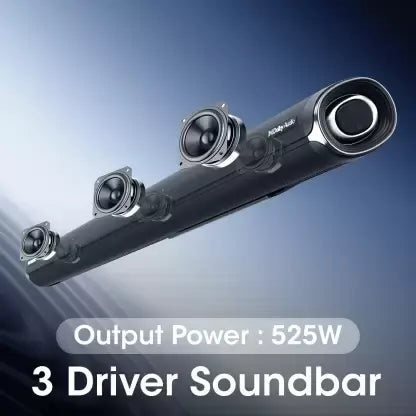 ZEBRONICS ZEB JukeBar 700 5.1 Dolby Audio with Dual Wireless Rear Satellites 525 W Bluetooth Soundbar  (Black, 5.1 Channel)