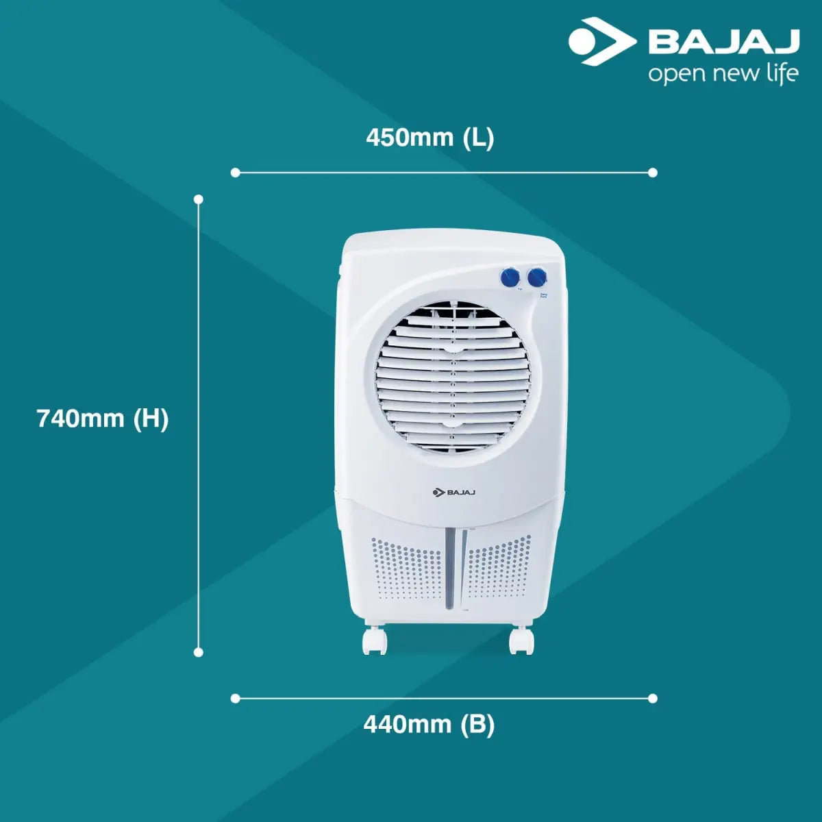 Bajaj PMH 25 DLX 24L Personal Air Cooler White
