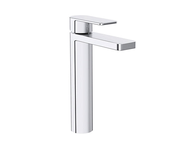 kohler K-23475IN-4-CP Single-control tall basin faucet with drain in polished chrome