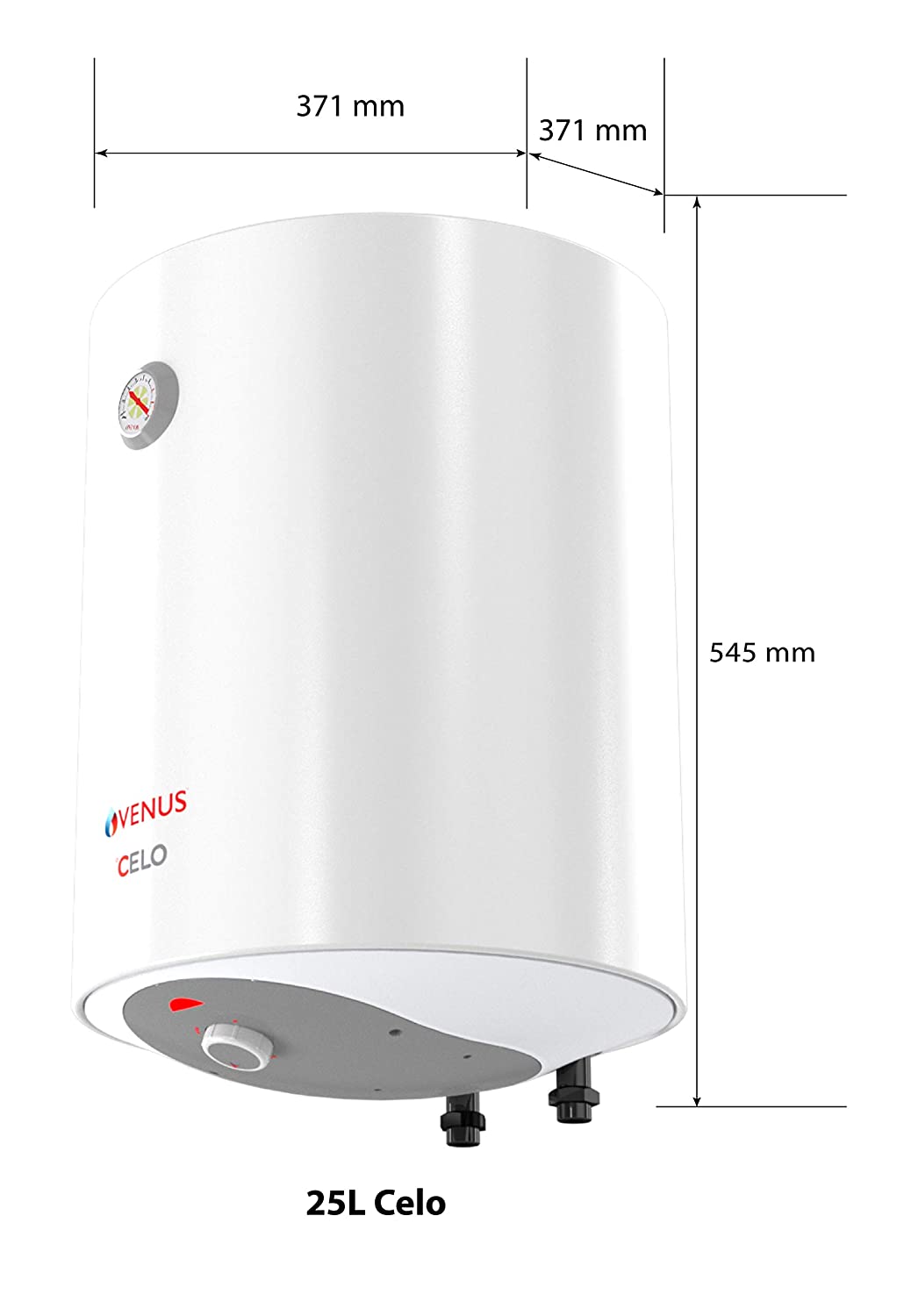 Venus Celo 25CV 25-Litre Storage Water Heater (White, BEE Star Rating - 5 Stars)