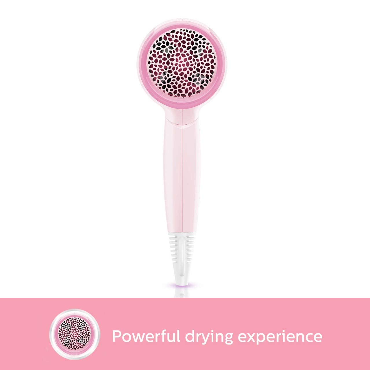 Philips Hair Dryer Bhc017/00 Thermoprotect 1200 Watts with Air Concentrator + Diffuser Attachment - Pink