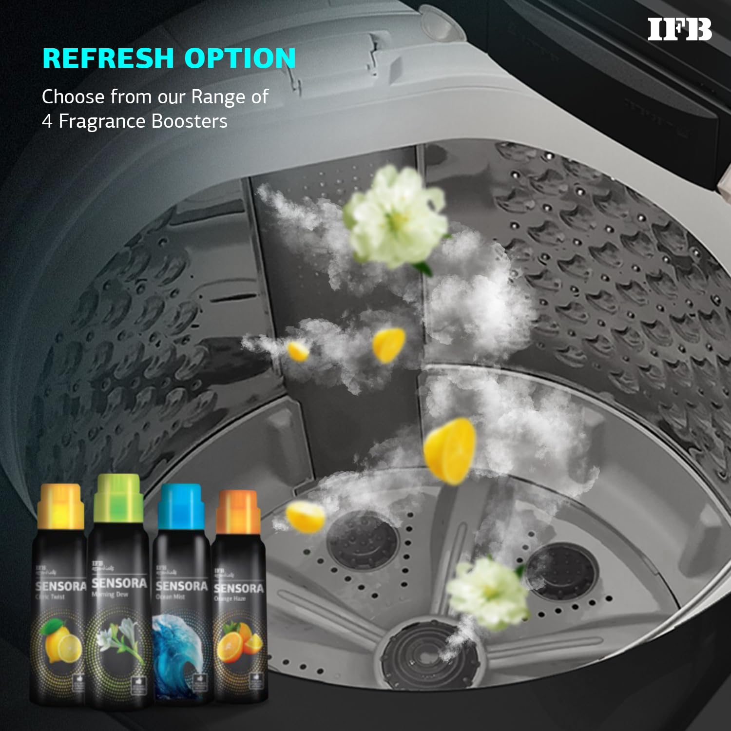 IFB 10 Kg 5 Star AI Powered Fully Automatic Top Load Washing Machine (TL S4BLS 10.0 Kg Aqua, Black VCM, 2X Power Steam, 4 Years Comprehensive Warranty)