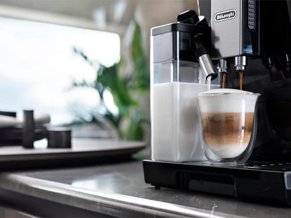 DELONGHI ECAM44.660.B 1450-Watt Fully Automatic Coffee Machine (Black)