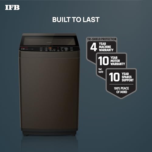IFB 7 Kg 5 Star AI Powered Fully Automatic Top Load Washing Machine (TL S1BRS 7.0Kg Aqua, Brown, 2X Power Steam, 4 Years Comprehensive Warranty)