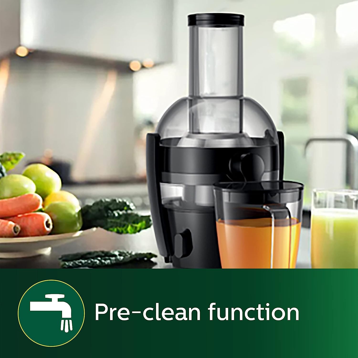 Philips HR1855/70 Viva Collection Juicer, Ink Black