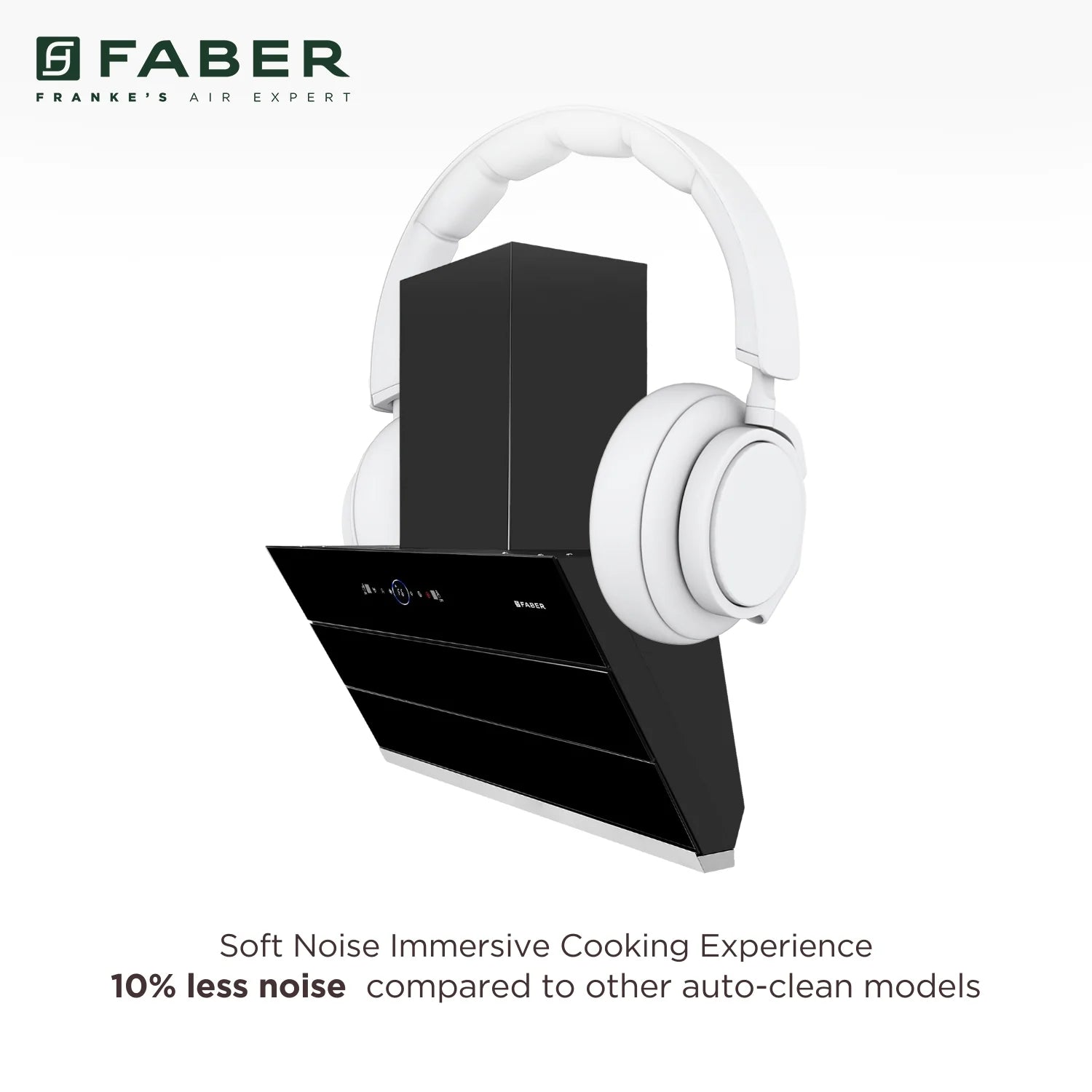 Faber Hood Comet BLDC FL HC SC BK IN 75 Wall Mounted Chimney | Filterless | Auto Clean | Touch & Gesture Control