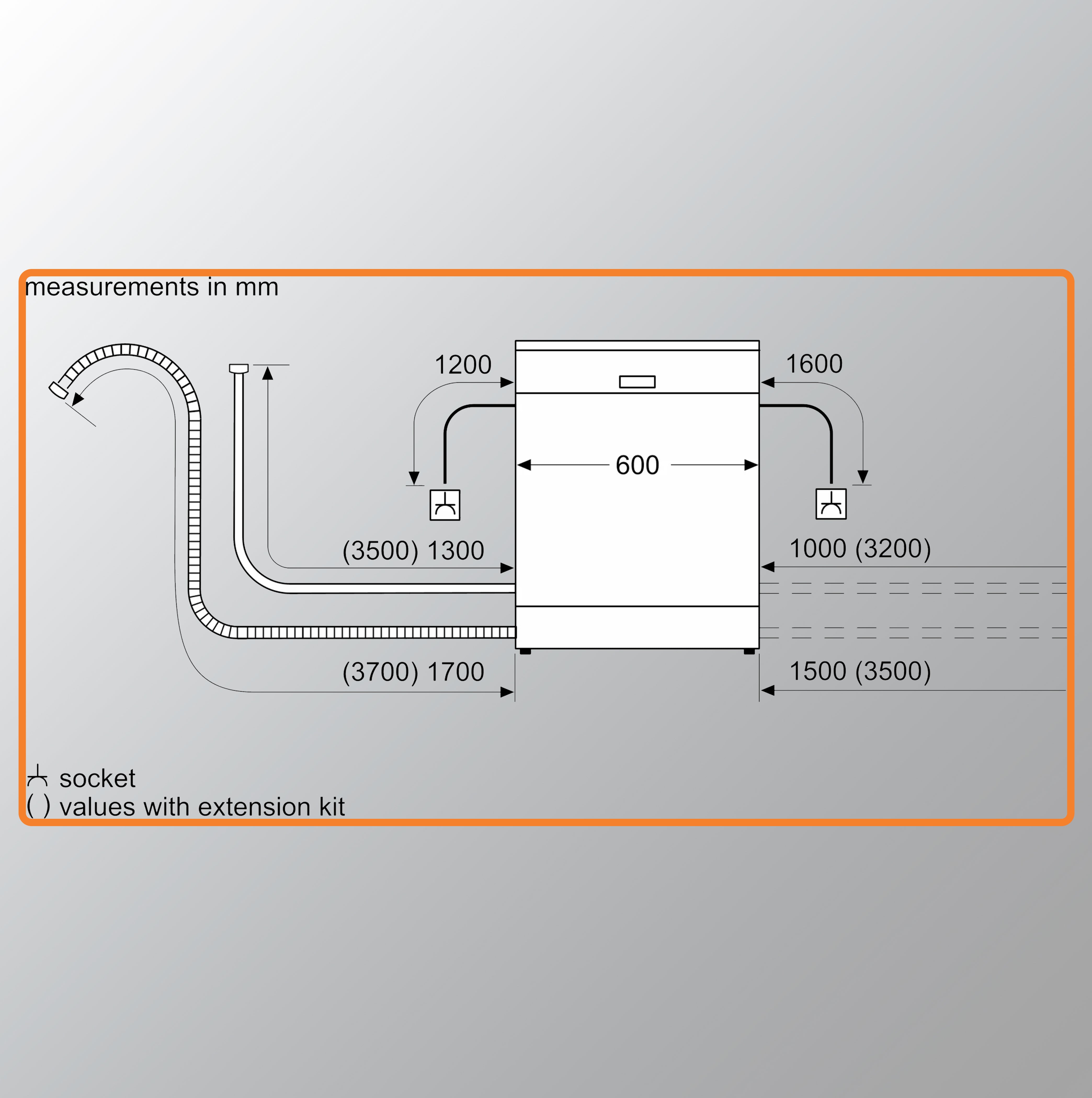 Bosch Series 4 semi-integrated dishwasher SGI4IVS00I 60 cm Stainless steel