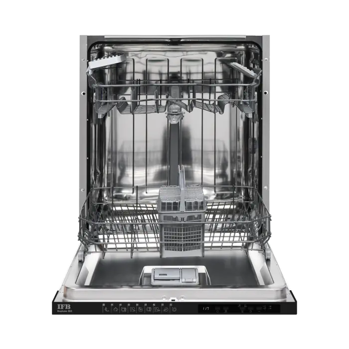 IFB Neptune BI2 Built-in Dishwasher: 14 Place Settings, Dual Spray, Hot Water Wash, Water Softener