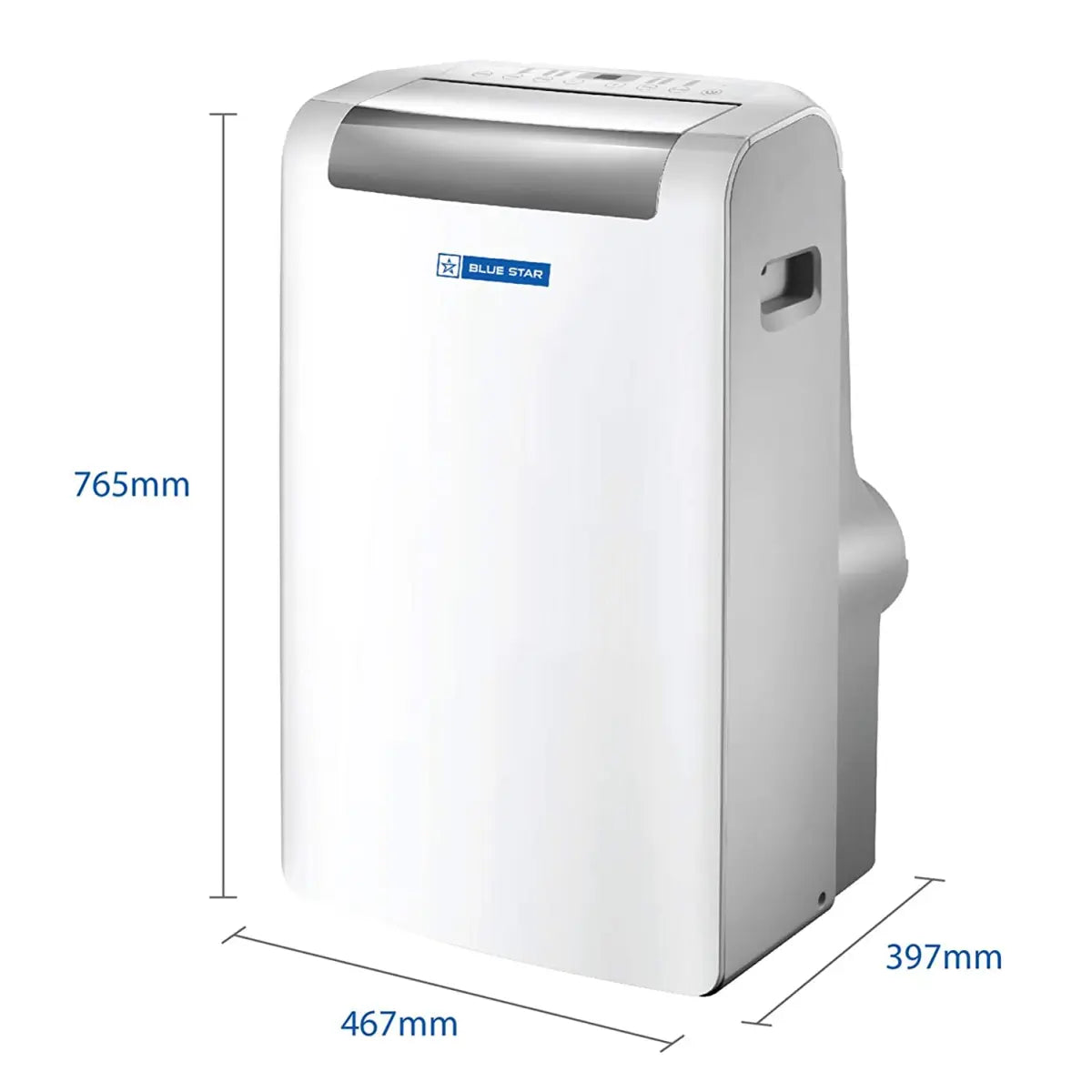 Blue Star 1 Ton Fixed Speed Portable AC (Copper, PC12DB, White)