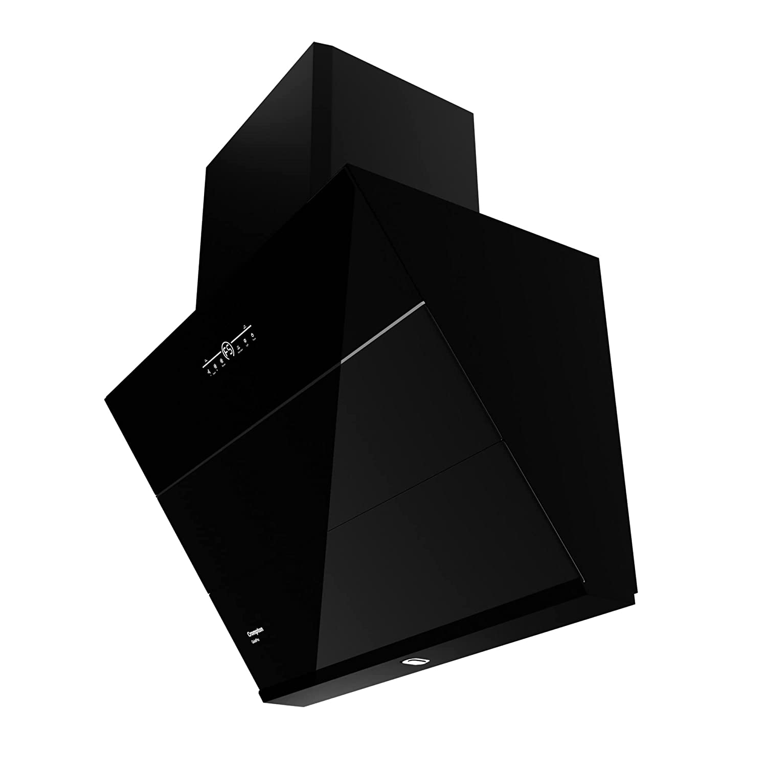 Crompton QuietPro Inverter Motor Inclined 75cm Chimney Filterles (Black), Free installation&Ducting kit,1660 m³/hr (CHD-QPVI75FLE-MBL)