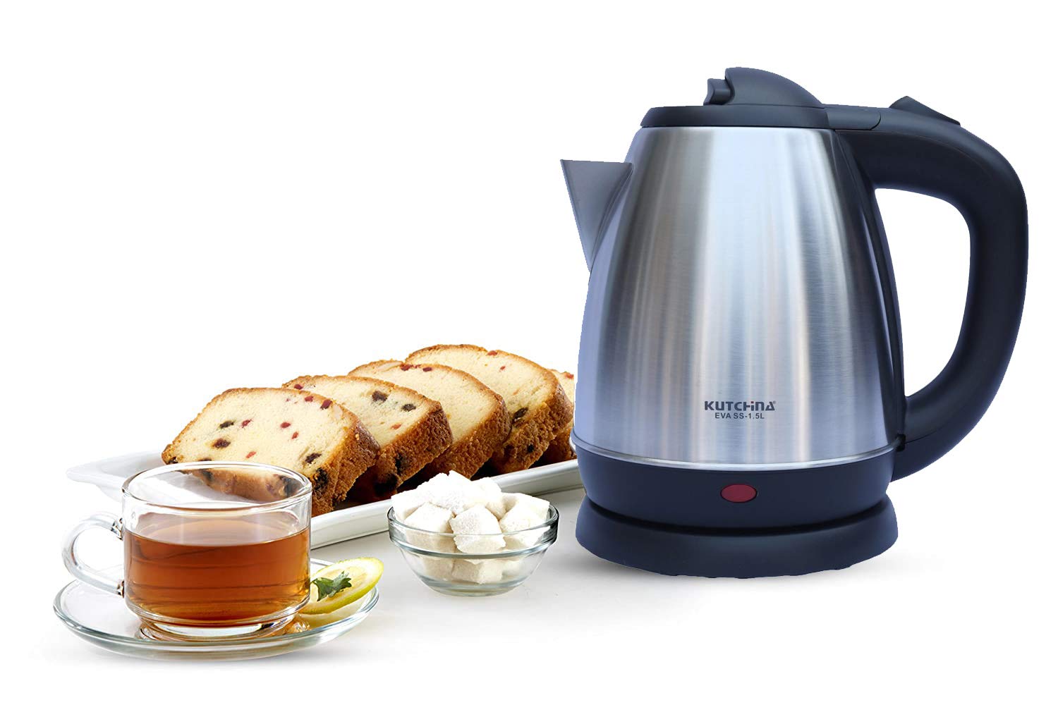 Kutchina 1.5 Ltr Stainless Steel kettle Kutchina EVA SS 1.5 l