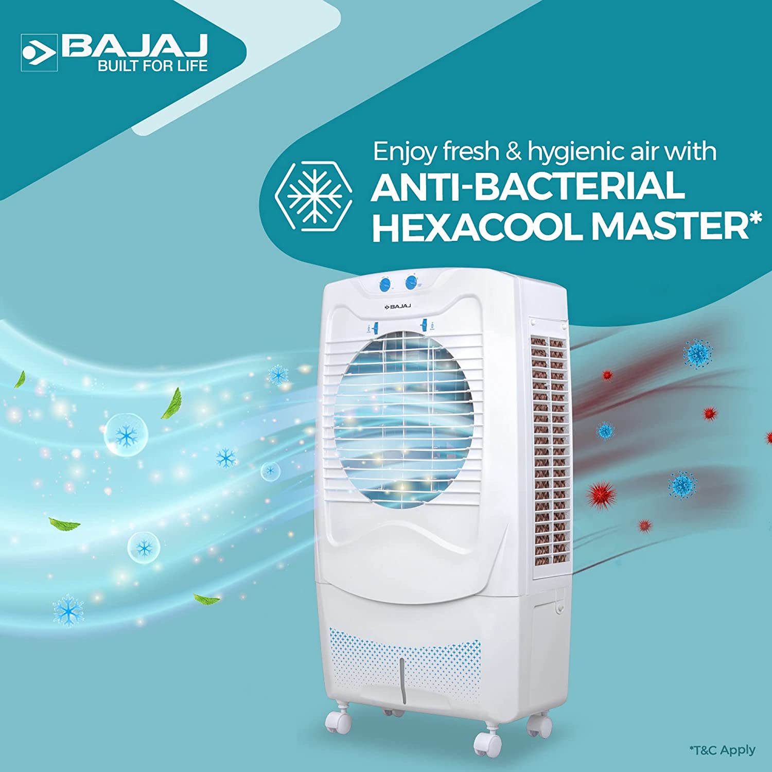 Bajaj DC 55 DLX 54L Desert Air Cooler White