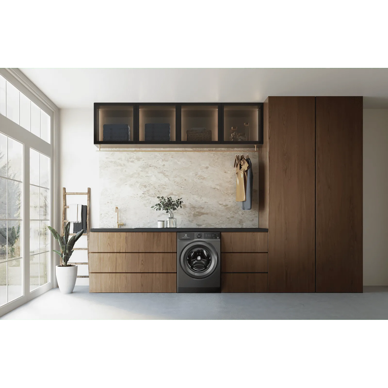 Electrolux EWF1024M3SB UltimateCare 300 Inverter Front Load Washer - HygienicCare, Dark Silver