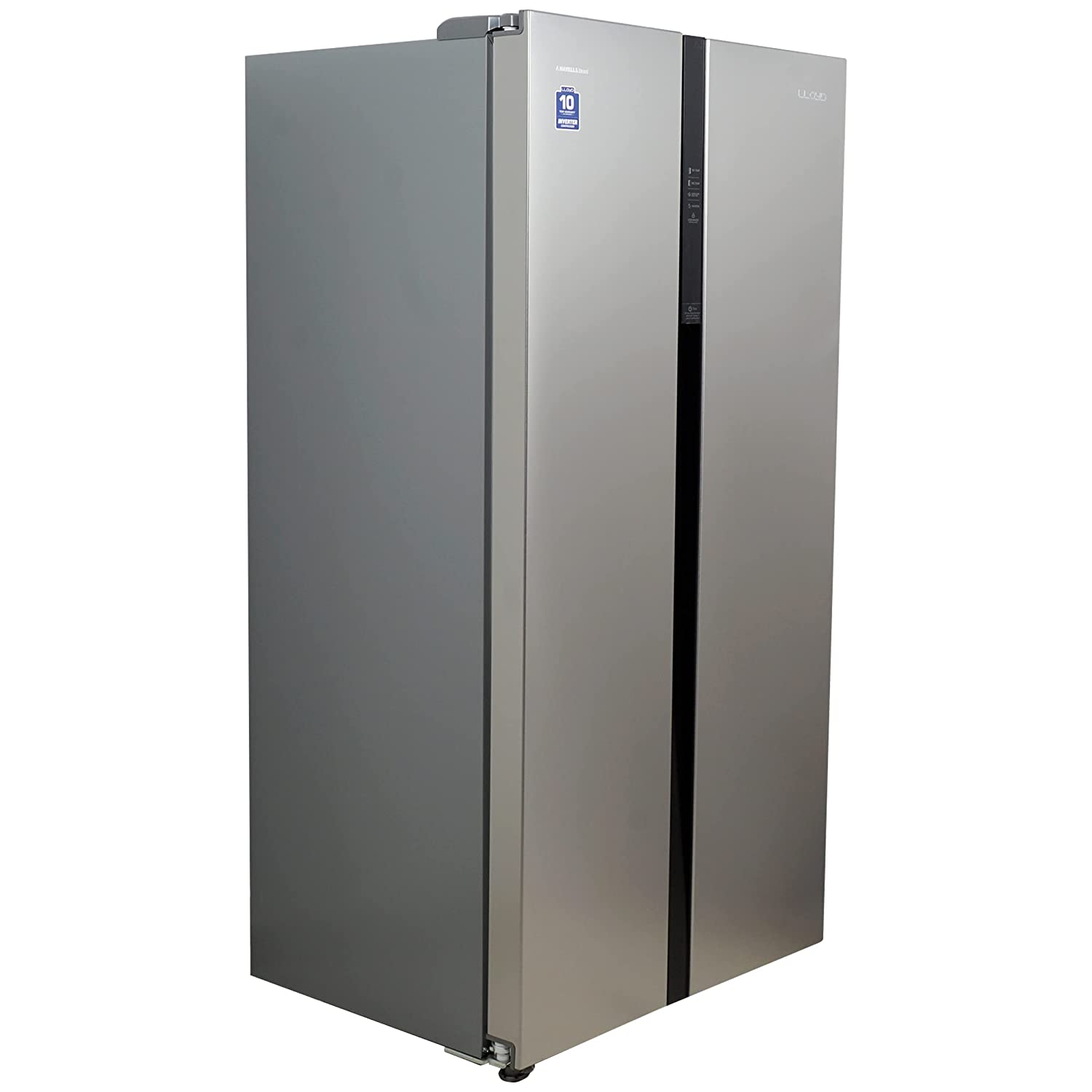 Lloyd 587 L Side by Side Refrigerator (GLSF590DSST1GB Stainless Steel)