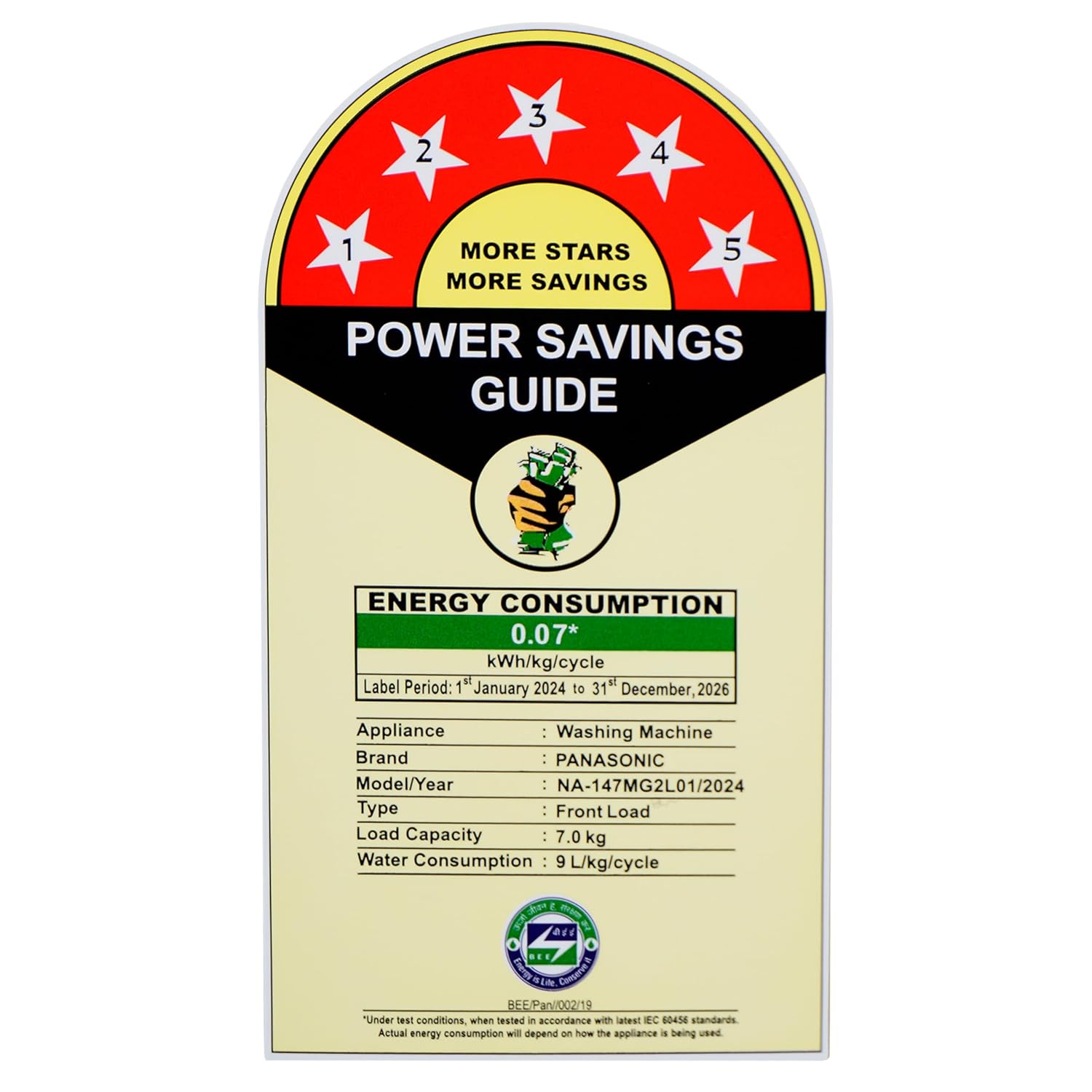 Panasonic 7kg 5-Star Inverter Fully Auto Front Load Washer w/ Built-In Heater, 15 Wash Prog, 1400 RPM (NA-147MG2L01, Dark Silver 2024)