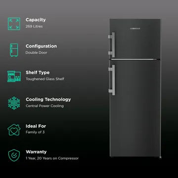 Liebherr 269L DD Tclbsb 2711 Frost Free Refrigerator - 269L Capacity