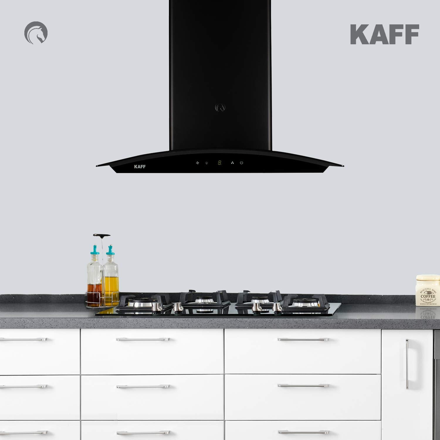 KAFF LIZ DHC 60 Dry Heat Auto Clean Touch control hood black