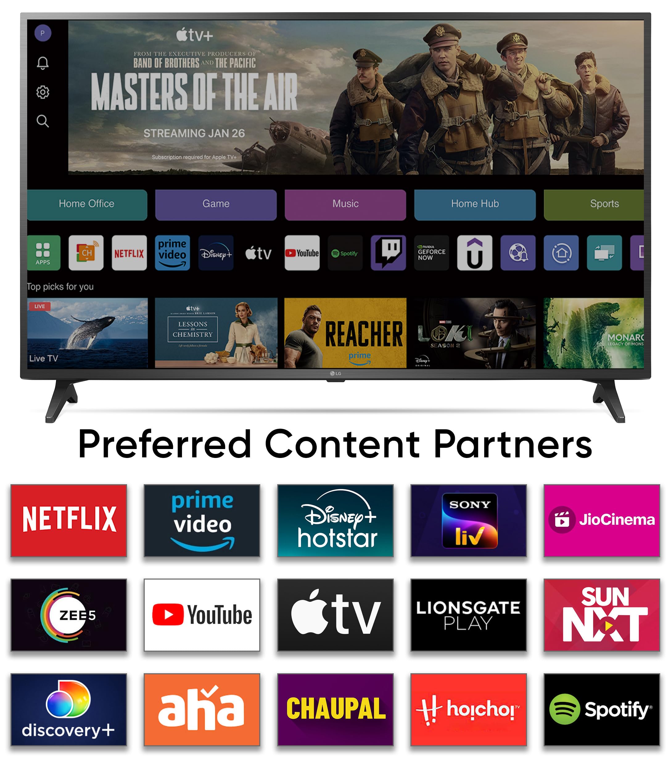 LG 139 cm (55 inches) 4K Ultra HD Smart LED TV 55UQ7550PSF (Ceramic Black)