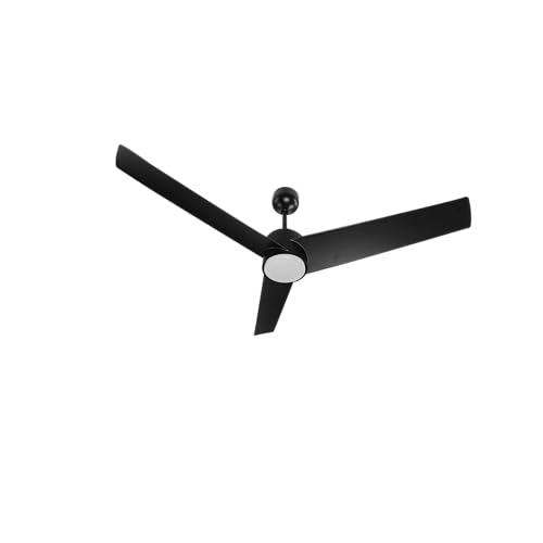 eFF4 Artistic+ 1200mm 3 Blade 5 Star BLDC Ceiling Fan, Black, with Aerodynamic ABS Blades
