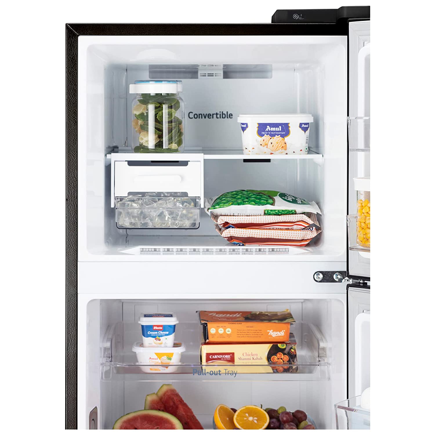LG 272 L 3 Star Frost-Free Smart Inverter Wi-Fi Double Door Refrigerator (GL-T312TESX, Ebony Sheen, Convertible & Door Cooling+, Gross Volume – 289 Ltr.)