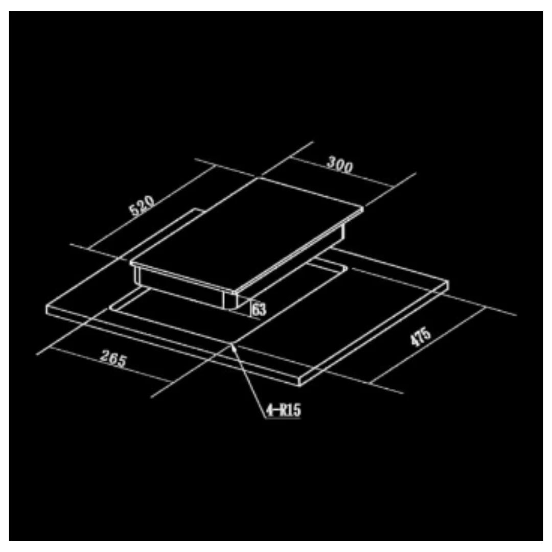 Hafele ALTIUS FS 230 30cm 2-பர்னர் ஹாப்: நேர்த்தியான மற்றும் திறமையான சமையல் தீர்வு