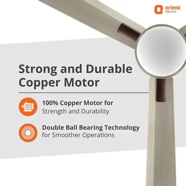Orient Electric Spectra Under-Light Pewter Finish Ceiling Fan with Remote (Silver, 1200 mm)