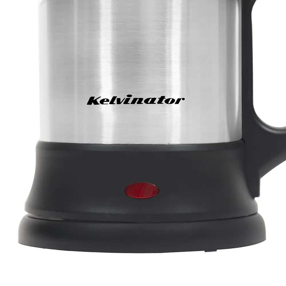 Kelvinator Electric Kettle 1.0L KEKS00310 Black/Steel