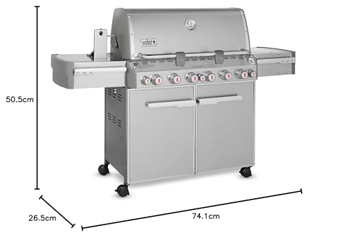 Weber Summit 7370001 S-670 Stainless-Steel 769-Square-Inch 60,800-BTU Liquid-Propane Gas Grill