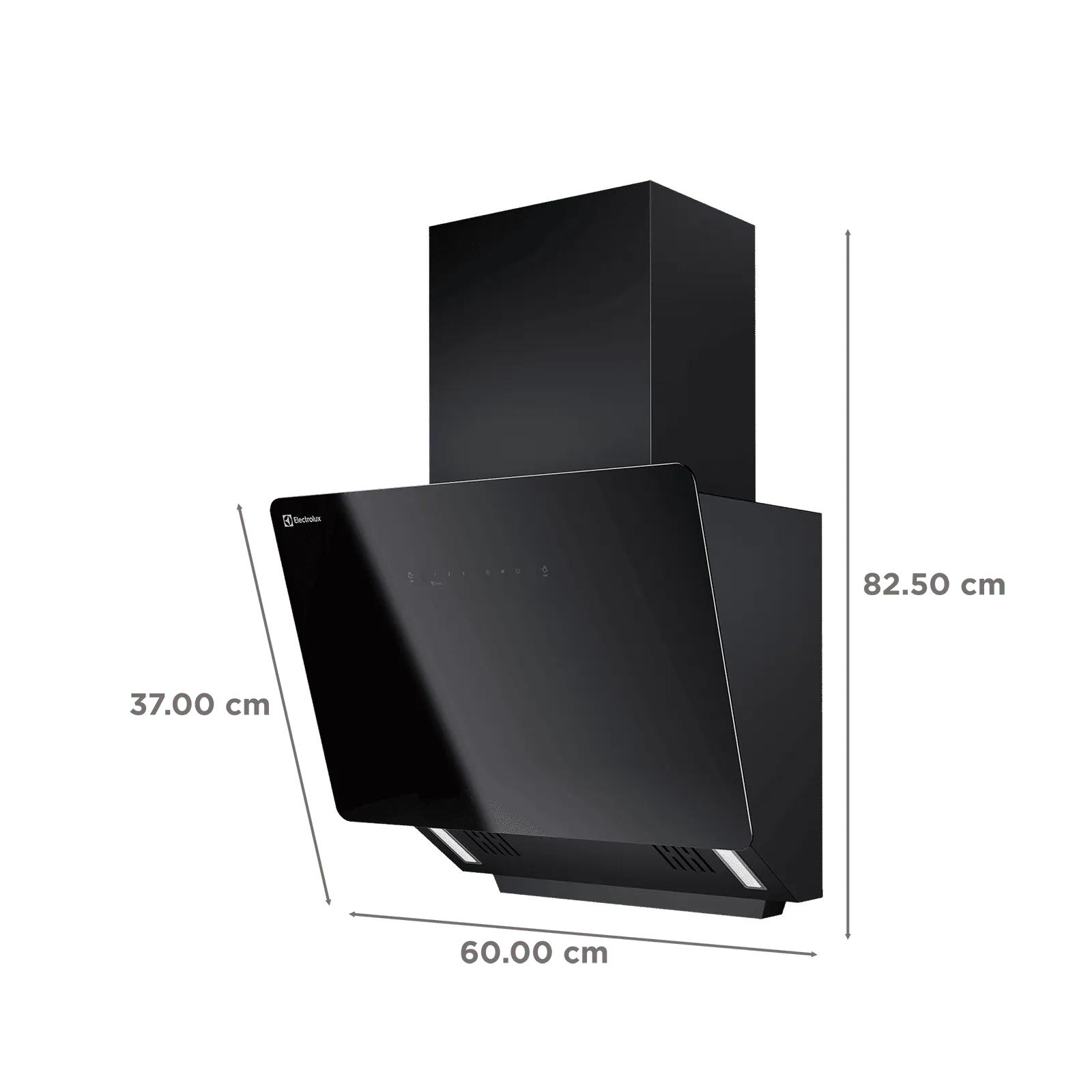 Electrolux ECS6931GB 700 Series 60cm Wall Mount Chimney - 865m3/hr Ducted Auto Clean