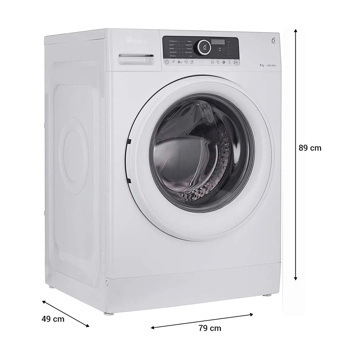 Whirlpool Supreme Care 7 Kg Fully Automatic Front Load Washing Machine ( 6th Sense SoftMove Technology, White, 10 Years Warranty )
