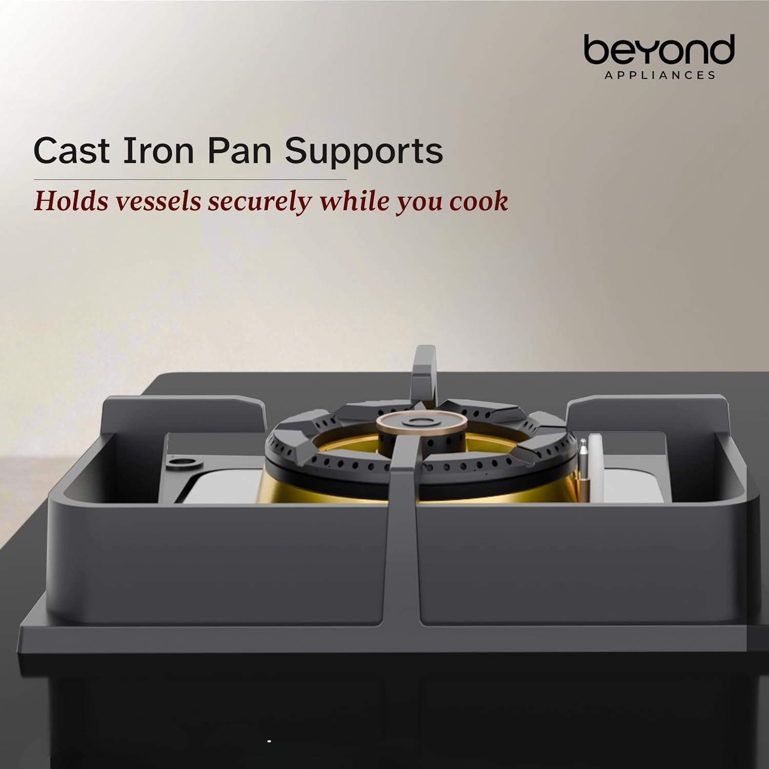 Beyond Appliances Dorado 3-Burner Smart Glass Hobtop Gas Stove
