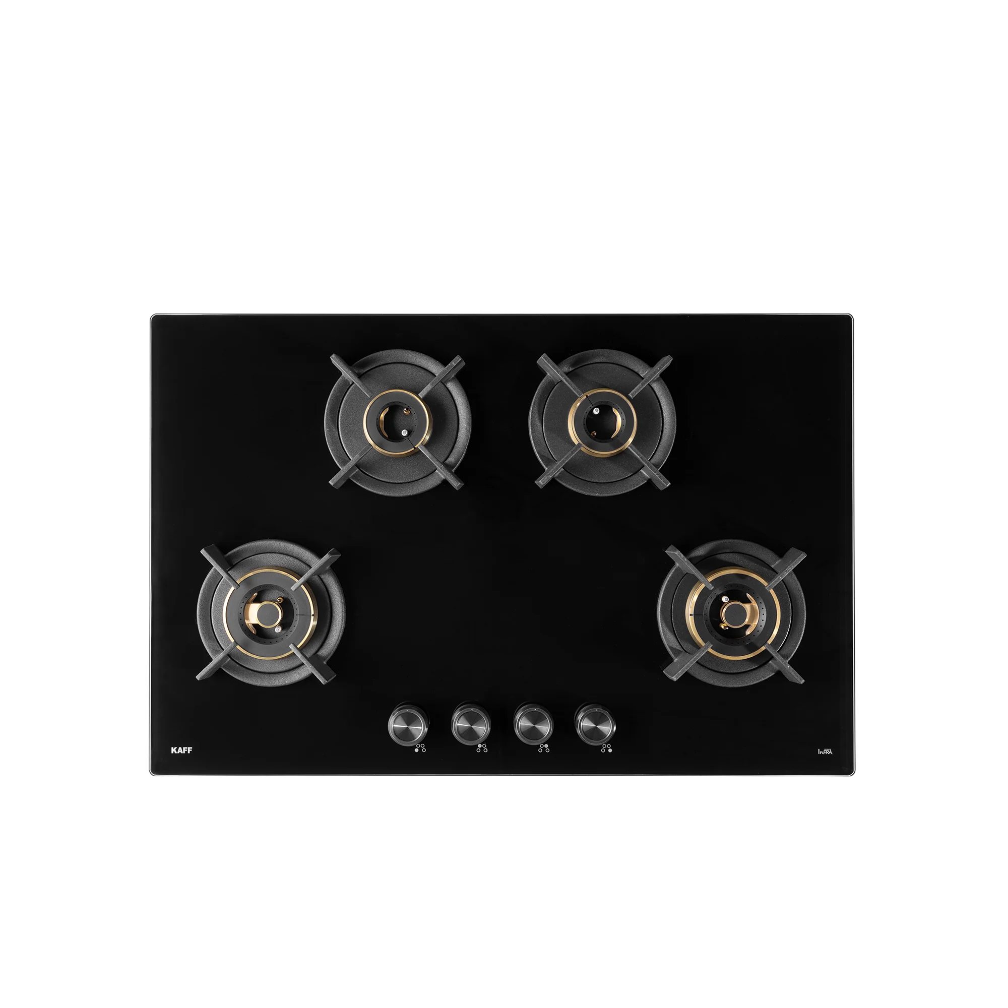 KAFF INF 804 Electric Hob: 4-Burner Tempered Glass Top in Black - Automatic, Sleek Design