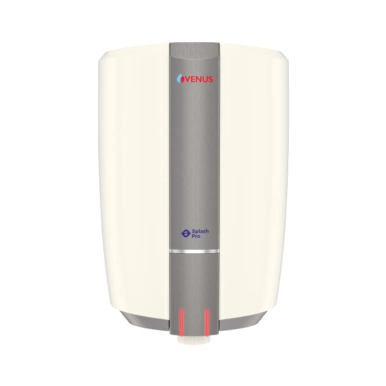 Venus Splash Pro Storage Water Heater (15 litre, Ivory/Smokey Grey)