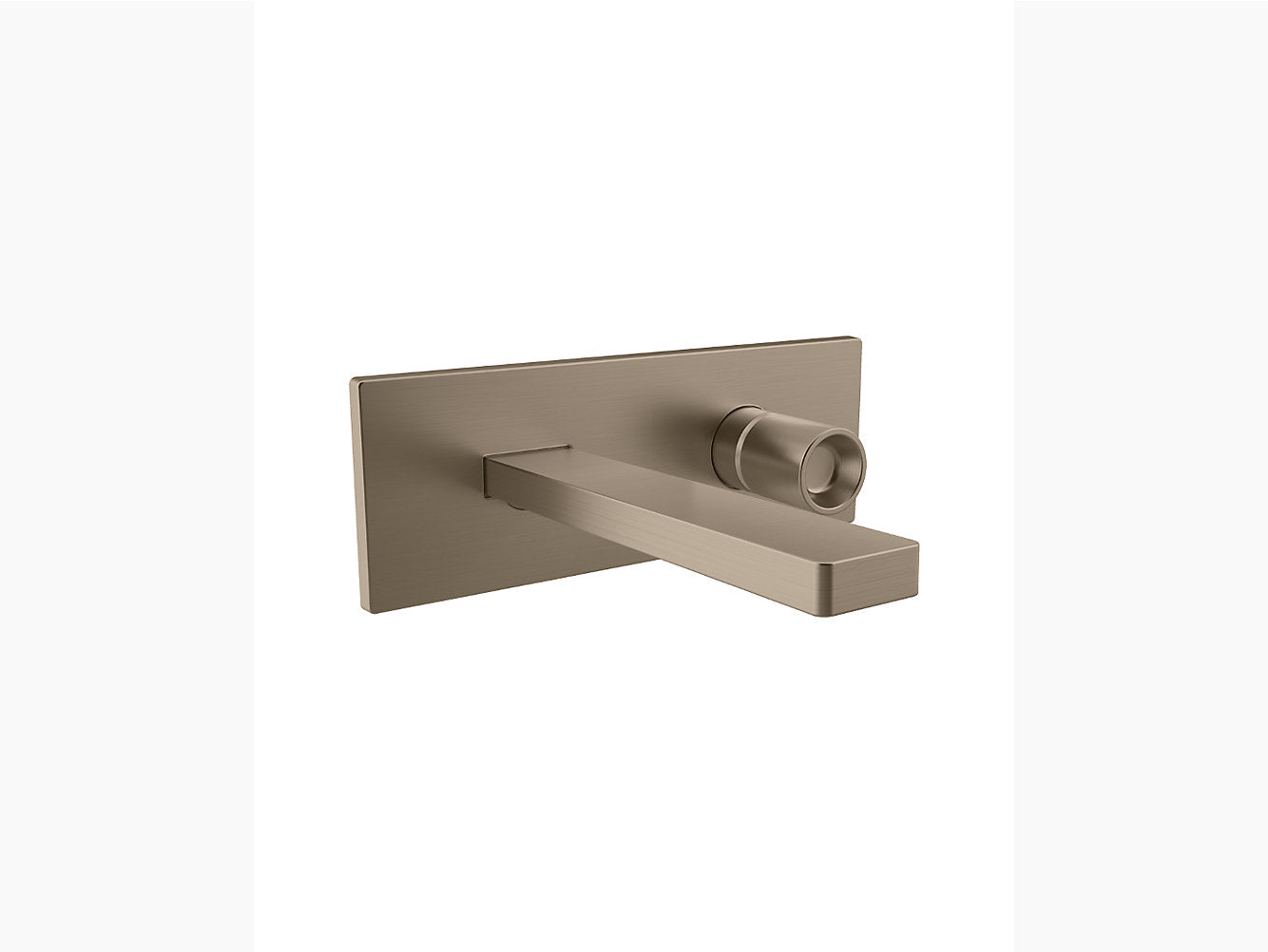 kohler K-73061T-7-BV Wall mount single-control basin faucet trim in brushed bronze