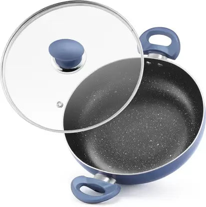 Kutchina Endura Kadhai 24 cm Kadhai diameter 1 L capacity  Stainless Steel, Non-stick Induction Bottom