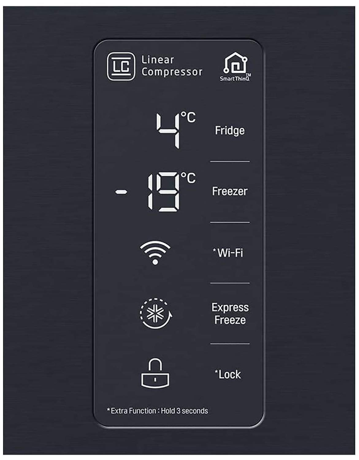 LG 594 L Frost-Free Inverter Linear Wi-Fi Side-By-Side Refrigerator (GC-B22FTQPL, Matte Black, Hygiene Fresh+ | Door Cooling+)