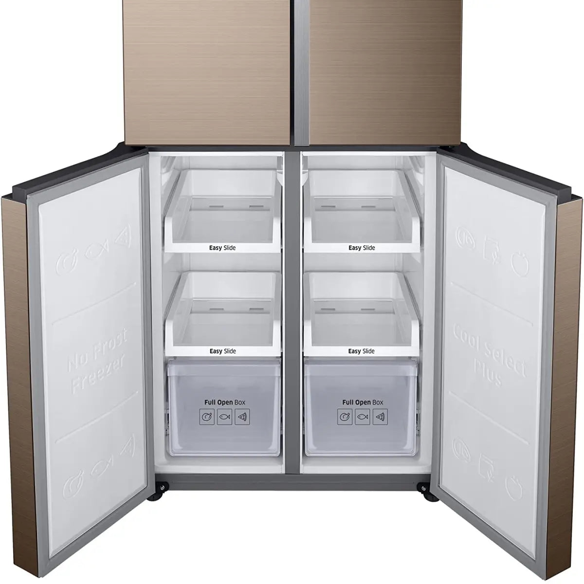Samsung 594 L Inverter Frost-Free Side-by-Side Refrigerator (RF50K5910DP/TL, Refined Bronze)