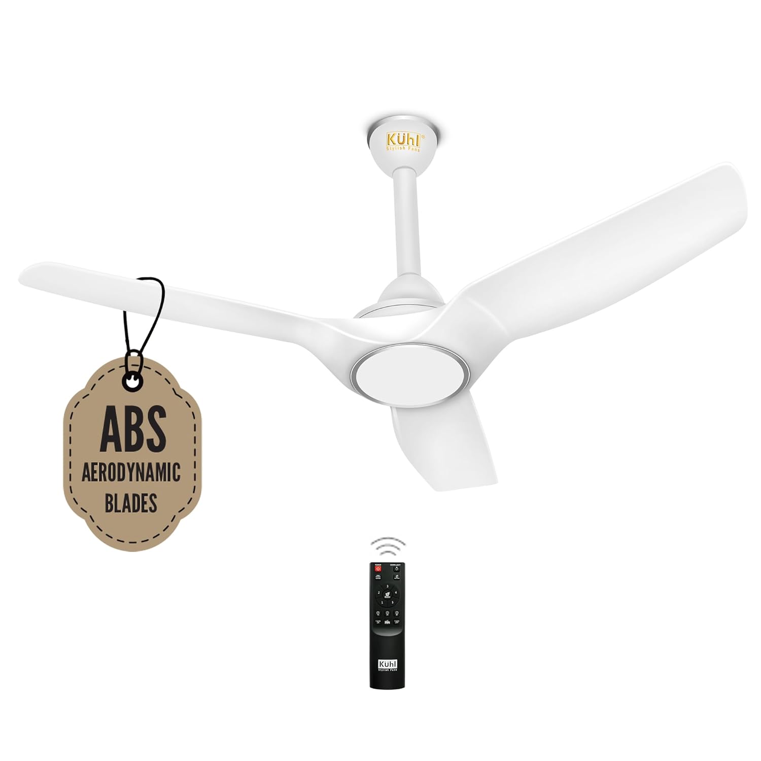 KUHL Meridian M2 1200mm BLDC Ceiling Fan | Remote Control | BEE 5 Star & ISI Marked | 65% Power Saving | High Air Flow | Reverse Mode