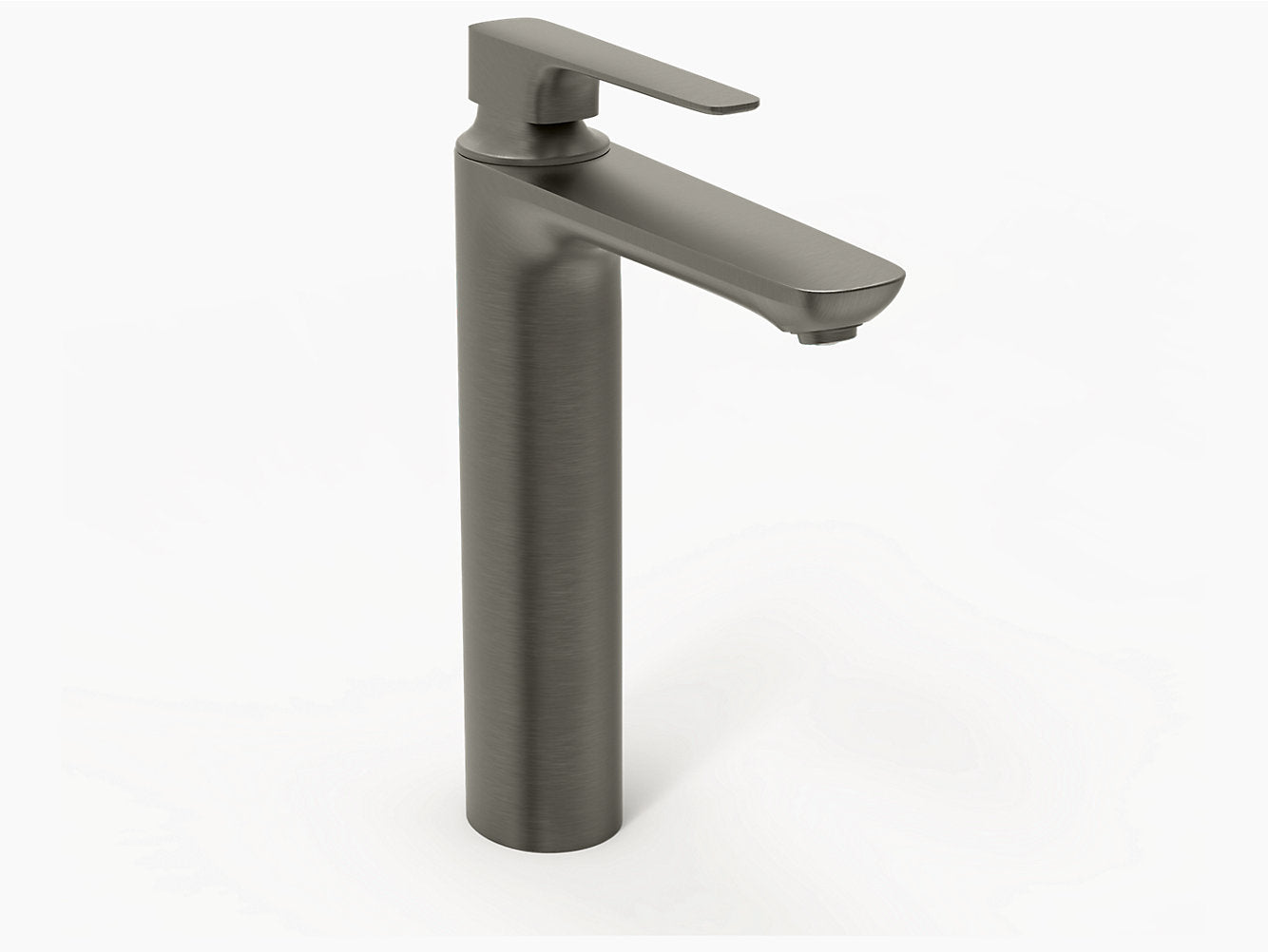 kohler K-72337IN-4ND-BN Single-control tall basin faucet without drain in brushed nickel