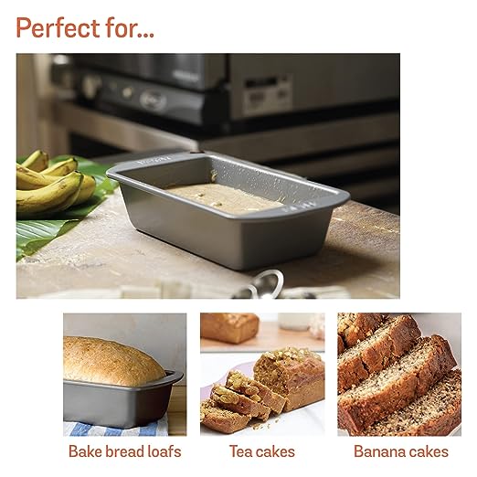 Meyer Bakemaster Non Stick Rectangle Loaf Tin 47346 1LB Grey