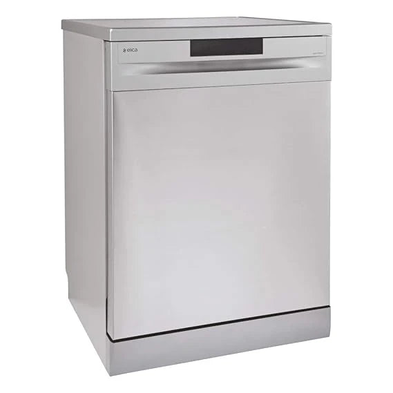 Elica 12 Place Settings Dishwasher With Soft Touch Control Panel (FREE STANDING DISH WASHER WQP12-7605V, Stainless Steel)